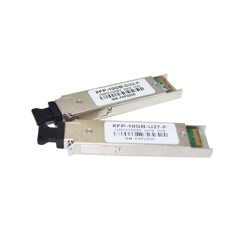 DWFSKZKV SFP XFP-10G-BIDI-60KM LC 1270/1330nm WDM XFP 60km Fiber Optic Transceiver Modules(1 Pair)