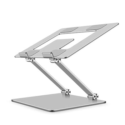CUFTOBJM Foldable Metal heightened Heat Dissipation Stand Computer Stand Notebook Stand Silver deep Space Gray(Silver)