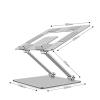 CUFTOBJM Foldable Metal heightened Heat Dissipation Stand Computer Stand Notebook Stand Silver deep Space Gray(Silver) view 2