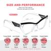 JFXQDR Women's Blue Light Blocking Glasses, Trendy Cat Eye Computer Gaming Eyeglasses Anti Glare & UV RF6216 (Clear Cateye Frame) view 3