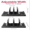 AVXANKTG Dual Slot Adjustable Vertical Laptop Stand ABS Plastic 4 in 1 Design Save Space(2 Slot Version) view 2