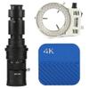 ZTBH Microscope Accessories Kit 4K 3840 * 2160 8MP 60FPS IMX334 UHD HDMI Digital Video Microscope Camera with with 200X Lens Light for Industrial PCB Repair Microscope Slides view 2