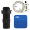 ZTBH Microscope Accessories Kit 4K 3840 * 2160 8MP 60FPS IMX334 UHD HDMI Digital Video Microscope Camera with with 200X Lens Light for Industrial PCB Repair Microscope Slides view 3