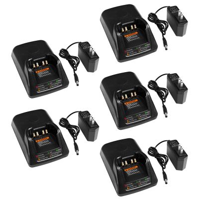 5-Pack APX6000 Rapid Charger [Upgraded] for Motorola APX6000 APX7000 APX8000 APX6000XE APX7000XE APX8000XE SRX2200N Radios NNTN8930 NNTN7038A NNTN7038B Charger