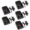 5-Pack APX6000 Rapid Charger [Upgraded] for Motorola APX6000 APX7000 APX8000 APX6000XE APX7000XE APX8000XE SRX2200N Radios NNTN8930 NNTN7038A NNTN7038B Charger