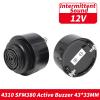 1PCS 4310 12V Intermittent Sound SFM-380 High Decibel Beep Active Buzzer 4310 Piezoelectric DC Speaker Car Dedicated view 2