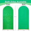 6.6FT Arch Backdrop Cover Green Spandex Fitted Fabric Sequin Halloween Arch Covers for Birthday Bridal Shower Party Decorations view 4