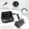 5-Pack CD-15A Rapid Charger for YAESU VX-5 VX-5R VX-6R VX-7R VXA-700 FNB-58Li FNB-80Li Standard Horizon HX460S HX471S Ra-dio Charger FNB-58 FNB-80 FNB-V57 Battery Charger view 4