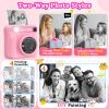 JPVERLY Kids Instant Print Camera - Christmas & Birthday Gift for Boys and Girls Ages 3-12, HD Digital Video Camera Toy with 3 Rolls Printing Paper & 32GB Card (Pink) view 3