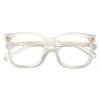 PANNER Oversized Square Blue Light Blocking Glasses for Women Men Anti Glare Reduce Eyestrain Computer Glasses(Cream) view 1