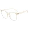 PANNER Oversized Square Blue Light Blocking Glasses for Women Men Anti Glare Reduce Eyestrain Computer Glasses(Cream) view 2