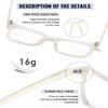 PANNER Oversized Square Blue Light Blocking Glasses for Women Men Anti Glare Reduce Eyestrain Computer Glasses(Cream) view 4