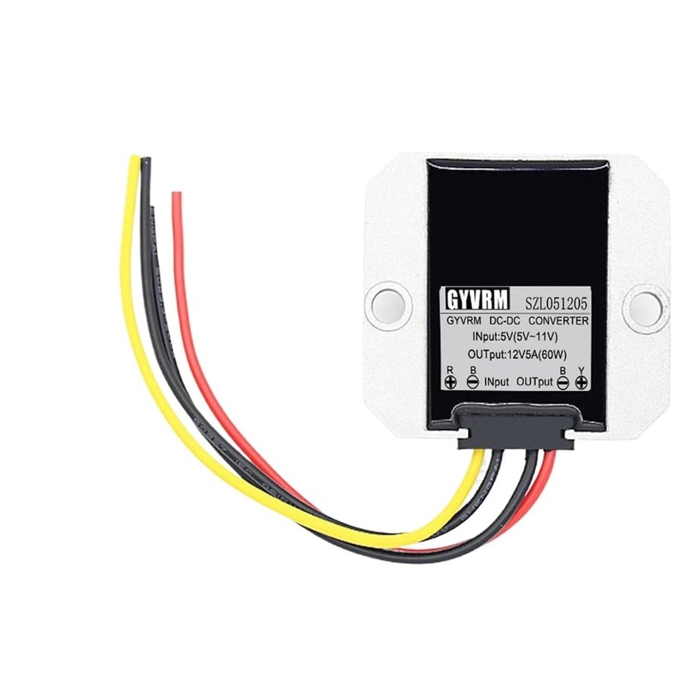 CSCPEXCZ 5V to 12V Step-up DC DC Converter 5-11V to 12V Boost Model 6V to 12V 1A 2A 3A 4A 5A 60W Boost Converter 5V to 12V(5V to 12V 2A)