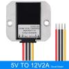 CSCPEXCZ 5V to 12V Step-up DC DC Converter 5-11V to 12V Boost Model 6V to 12V 1A 2A 3A 4A 5A 60W Boost Converter 5V to 12V(5V to 12V 2A) view 2