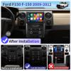 Car Stereo Radio for Ford F150 2009-2012, 9 inch Touch Screen Replacement Upgrade 8-Core 4G+32G Support Wireless CarPlay & Android Auto GPS Bluetooth 4G WiFi SWC FM/AM Backup Camera Support Manual AC view 2