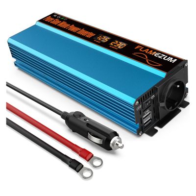 IJPDXOLBQ Inverter 12v 220v Pure Sinus 12v 24v 220V Voltage 4000W/3000W/2000W DC 12V 24V Transformer Pure Sine Wave Solar Inverter LED(2000Watts,24V-230V-EUROPE)