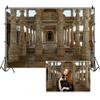 DORCEV 8x8ft Hindu Temple Backdrop for Photography Ancient Old Jain Temple Ranakpur Backdrop Antique Columns Beautiful Magical Old Indian Temple Indian Theme Background Travel Photo Booth Props view 1