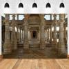 DORCEV 8x8ft Hindu Temple Backdrop for Photography Ancient Old Jain Temple Ranakpur Backdrop Antique Columns Beautiful Magical Old Indian Temple Indian Theme Background Travel Photo Booth Props view 2