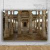 DORCEV 8x8ft Hindu Temple Backdrop for Photography Ancient Old Jain Temple Ranakpur Backdrop Antique Columns Beautiful Magical Old Indian Temple Indian Theme Background Travel Photo Booth Props view 3