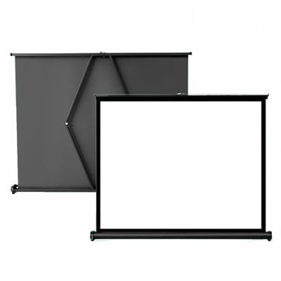 ZYXQQJ Manual Pull Down Projection Screen Table Top Projector Screen 20inch 30inch 40inch 50inch Portable Movie Screen Support HD 4K 4:3 16:9(4:3,20inch)