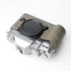 Iborrys Camera Genuine Leather Half Case Compatible with FUJIFILM Fuji X-T50 XT50  Made by Hand - Top Layer Cowhide Body + Metal Base Plate 2-in-1 Design (Retro Grey) view 2