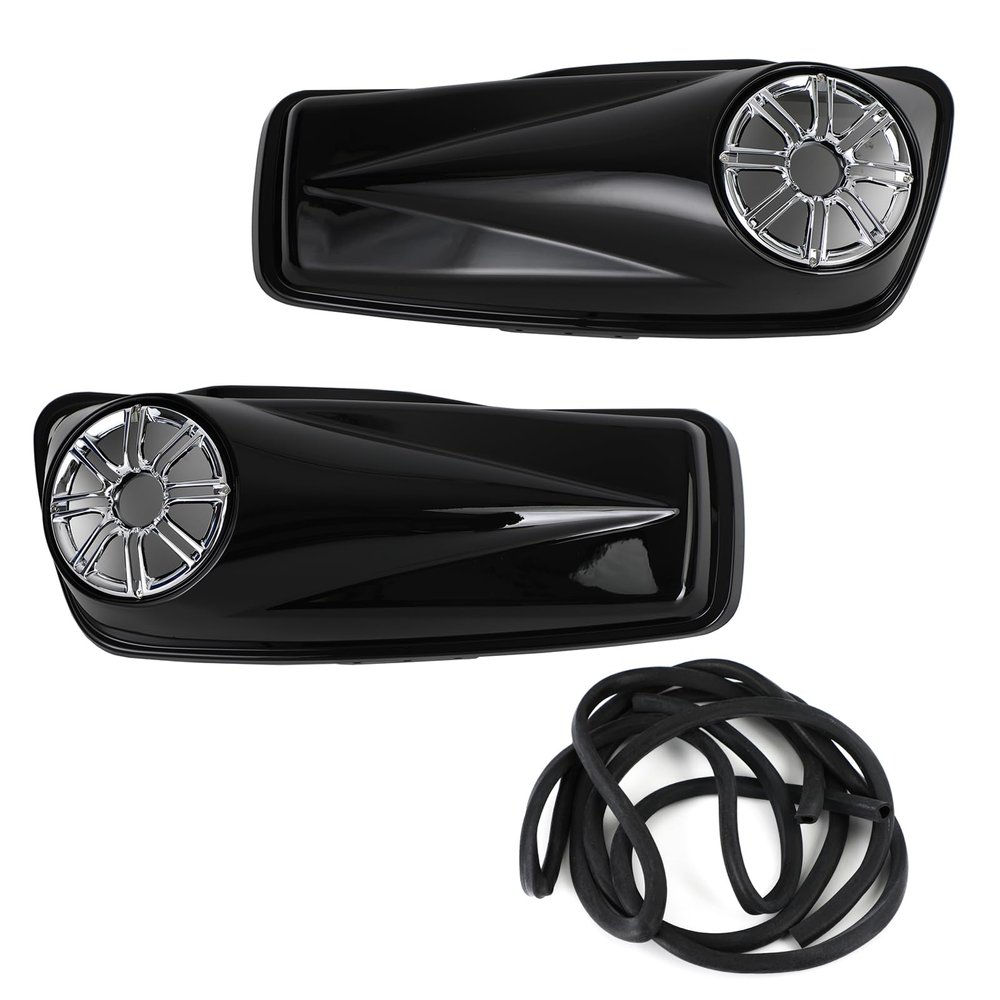 Bruce & Shark 6.5" Saddlebag Speaker Lids Fits for Harley Touring Road King Street Glide CVO 2014-2020