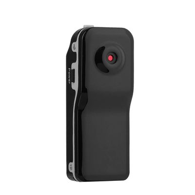 UPALDHOU Mini DV Video Camera Recorder, Lithium Battery, Tiny Size, Alloyed Shell, Sound Control, USB Charging, Support TF Card, 1 DV, 1 USB Cable, for Home Security Monitoring (Black)