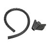 Srliya Cable Sleeve Organizer Coiled Wire Management Winding Tube Open Type with Clip 10meter Black (10mm) view 3