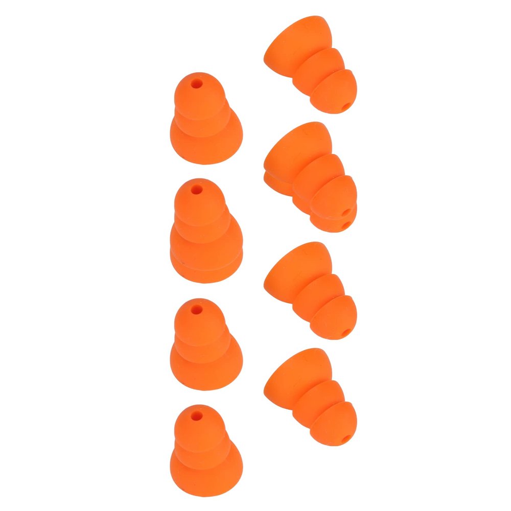 8pcs Silicone Eartips Noise Reduction Replacement Earplugs for Se846, Se535, and Se215 Earbuds with 2.03.5mm Inner Hole, 3 Layer Design, Material, Ergonomic Comfort
