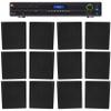 Audiosavings Bundle: (1) JBL VMA1240 Commercial/Restaurant 240W 70v Bluetooth Mixer/Amplifier Bundle with (12) Rockville RockSlim 70B Black 5.25" 70v Commercial Restaurant Wall Speakers (13 Item) view 1