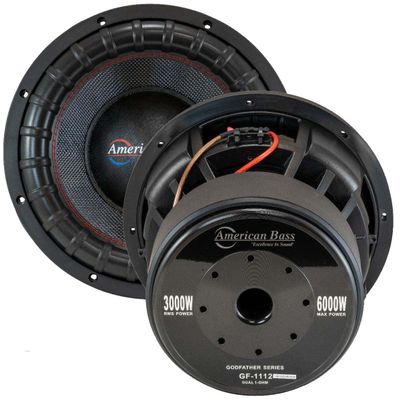 (2) AMERICAN BASS Godfather 12 SPL Competition SUBWOOFERS Dual 2-OHM (1 Pair)