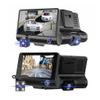 High-Definition 1080P Car Inches Video Recorder Auto Registrator with 3 Ways Cameras for Vehicle view 2