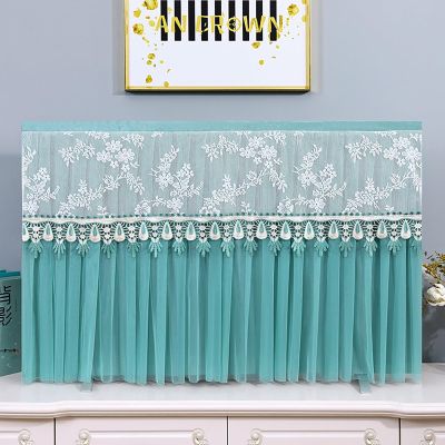 EHYXTEGX Indoor Television Dust Proof Cover Lace, TV/Computer Screen Dust Protection Cover, Antistatic Television Monitors Dust Proof Cover, Gauze Lace Tv Cover(Color1,75inch)