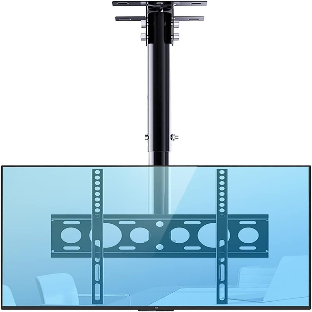 Universal TV Stand Multifunction Ceiling TV Mount Bracket, for 26-60 Inch TVs Up to 110 Lbs, Max VISA 400x400, Can Adjustable Tilt Swivel, Black TV Mount TV Stand