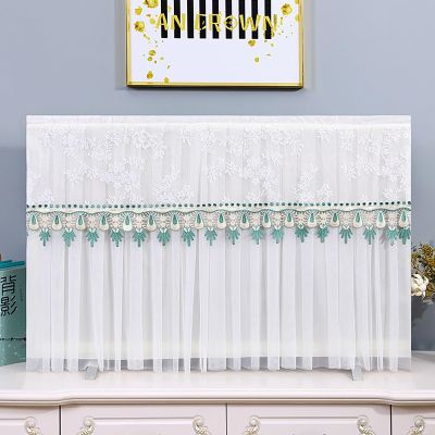 EHYXTEGX Indoor Television Dust Proof Cover Lace, TV/Computer Screen Dust Protection Cover, Antistatic Television Monitors Dust Proof Cover, Gauze Lace Tv Cover(Color3,37-42inch)