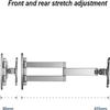 WHHBDB Universal TV Stand Generic TV Wall Mount Bracket for Most 12-24 Inch TVs Monitors, Swivel and Tilt TV Mount Up to 10kg/22lbs, Max VESA 100x100mm, Silver TV Mount TV Stand view 3