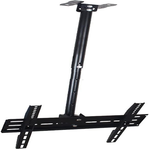 WHHBDB Universal TV Stand Multifunction TV Ceiling Mount, Height Adjustable Flat Slope Ceiling TV Wall Bracket, for Most 26-55 Inch TV, with Tilt Swivel Rotate Arm TV Mount TV Stand
