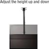 Universal TV Stand Multifunction Tilt and Swivel TV Ceiling Mount, Fits Most 14-32inch LCD Flat Screen TVs, 30 Flip Down, Can Mount On Ceilings TV Mount TV Stand view 3