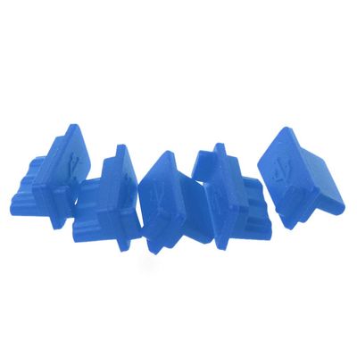 5PCS USB Dust Plug Port Cover Cap Female Silicone Dustproof Protector Tablet Laptop