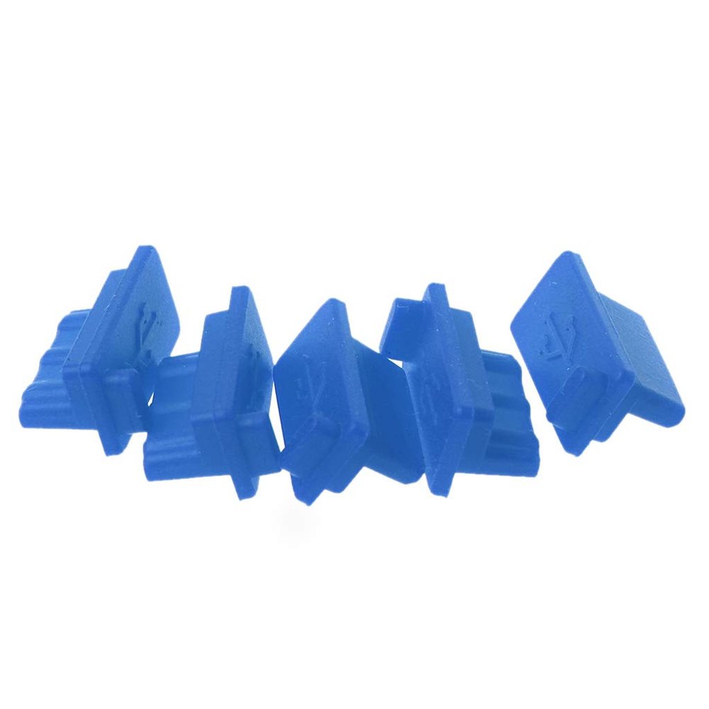 5PCS USB Dust Plug Port Cover Cap Female Silicone Dustproof Protector Tablet Laptop