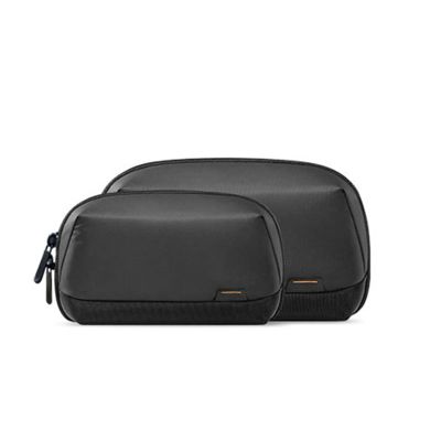 OSUBANGMA Digital storage bag, electronic products, power bank, data cable bag, travel protection storage box, Obsidian black