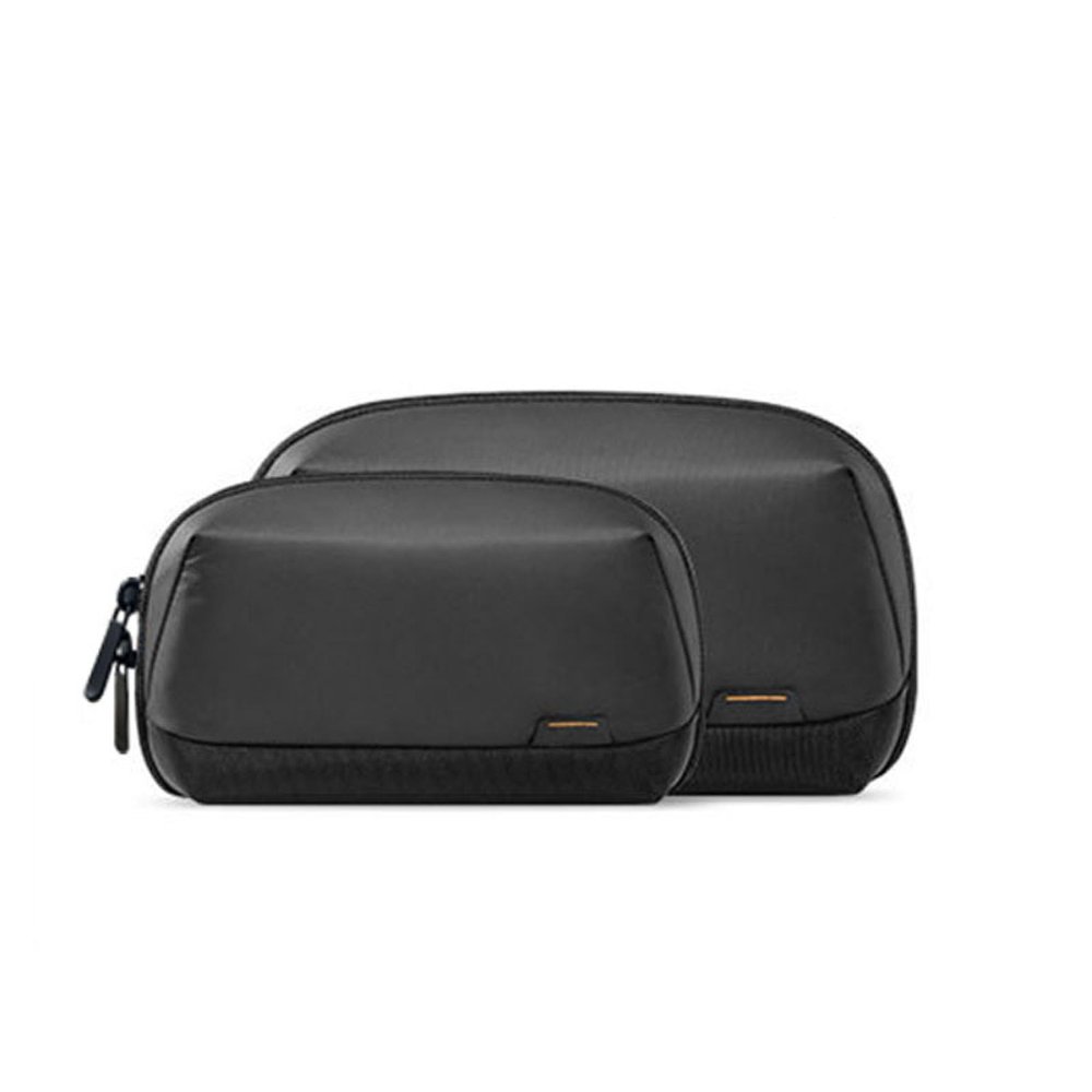OSUBANGMA Digital storage bag, electronic products, power bank, data cable bag, travel protection storage box, Obsidian black