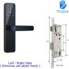 Hebralytic Ttlock APP Remote Control Smart Fingerprint Card Password Code Lock with Key Lock Mortise(Copper,240-6085) view 2