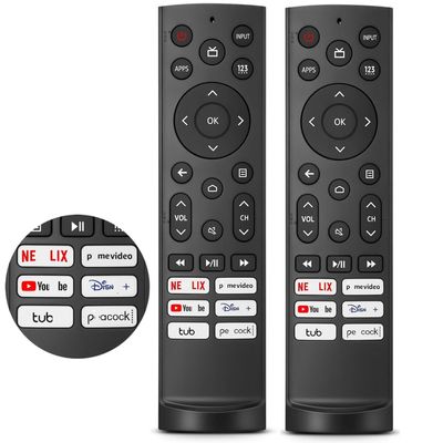 [2 Pack] Replacement Remote Control for Hisense Android/Laser/VIDAA TVs, ERF3A90 for Hisense UHD 4K ULED Google TVs