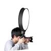 Mikikit Portable Foldable Photography Softbox Lamp Shade for DSLR Flash Round Design Light Diffuser Easy to Install and Move Cover view 4