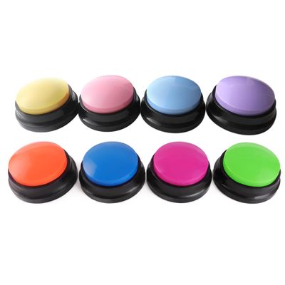 Voice Recording Button, Dog Buttons for Communication Pet Training Buzzer, 30 Second Record & Playback, Funny Gift for Study Office Home, 8 Packs