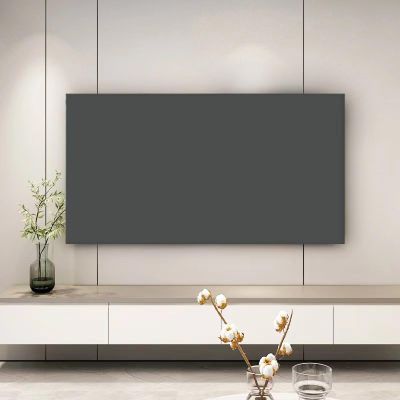 ALHBEJT TV Cover TV Display Protector for LCD LED Dust Cover for Desktop TV Hanging TV Dust-Proof Colorful TV Screen Protectors (Gray, 55-65inch)