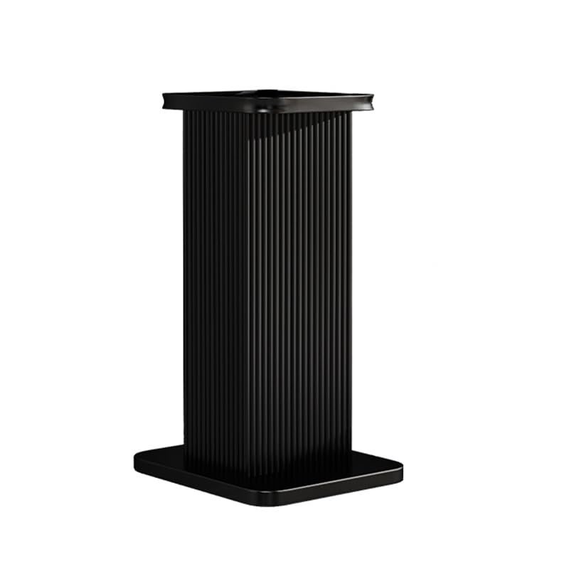 LVLDAWA Universal Floor Speaker Stands, Hollowed Bookshelf Speakers Shelf Media Stereo Stand for Home Audio Surround Sound Systems(Black,40cm-(1 Pair))