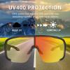 SECOON Bluetooth Sunglasses for Men & Women, Sport Smart Glasses with Open Ear Audio, Photochromic UV Protection view 2