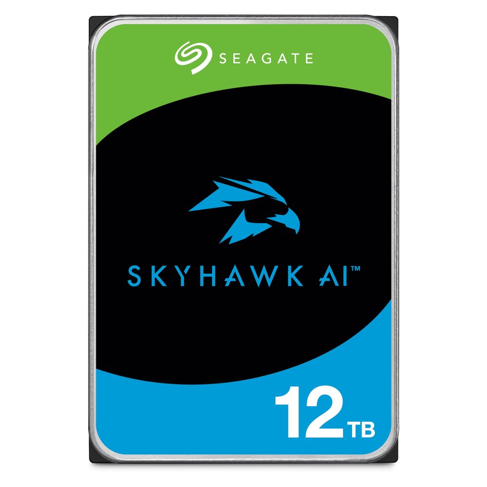 Seagate Skyhawk AI 12TB Video Internal Hard Drive HDD  3.5 Inch SATA 6Gb/s 256MB Cache for DVR NVR Security Camera System with in-House Rescue Services  Frustration Free Packaging (ST12000VE003)